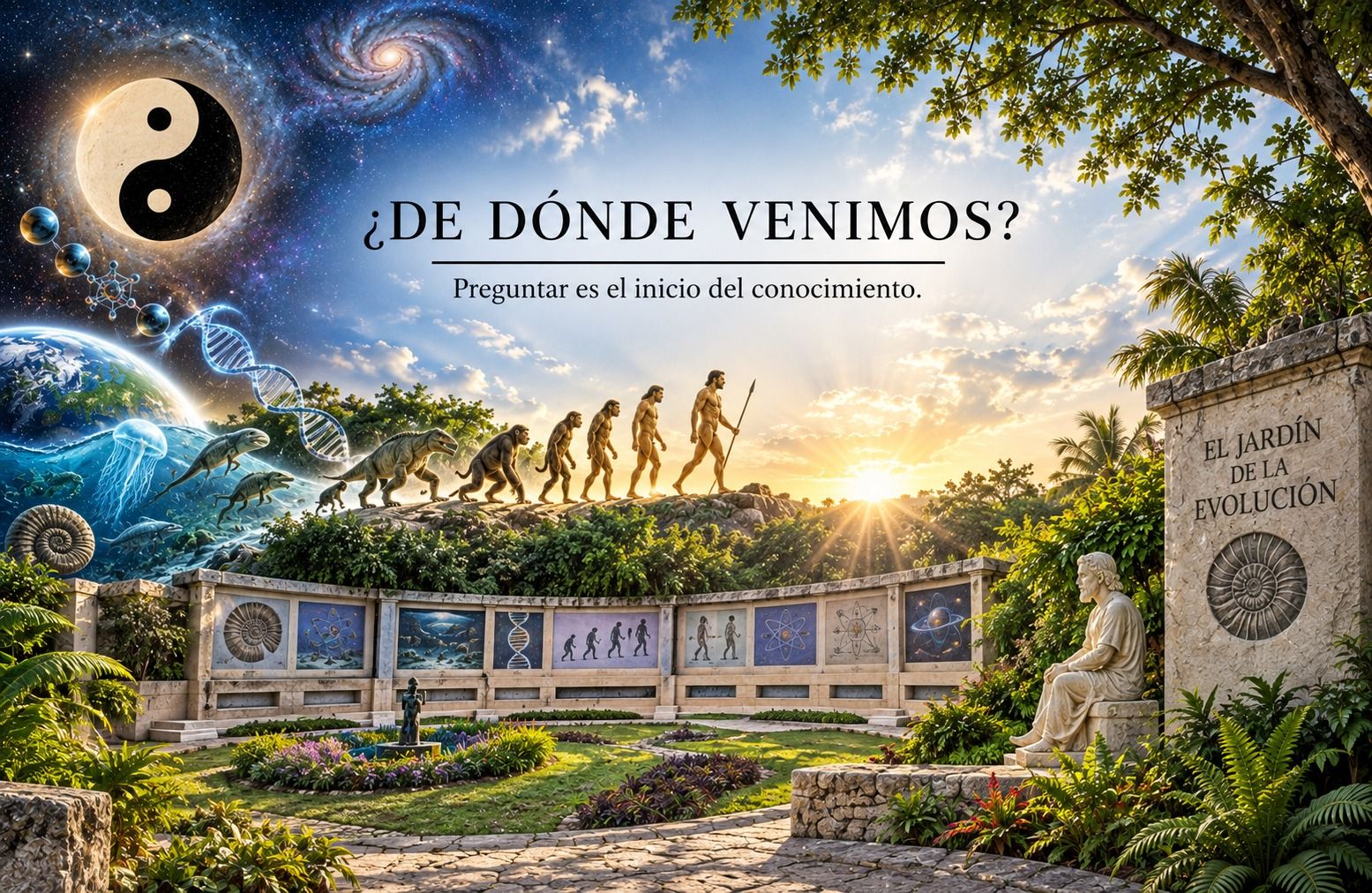 ¿De dónde venimos? Preguntar es el inicio del conocimiento. El Jardín de la Evolución.